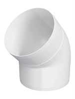 Колено ККП D125 45° пластик ERA 12,5ККП 45°